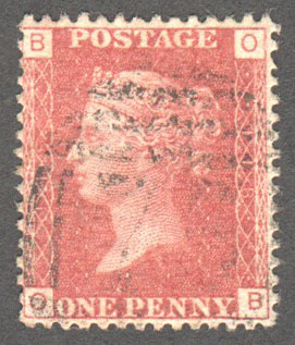 Great Britain Scott 33 Used Plate 118 - OB - Click Image to Close